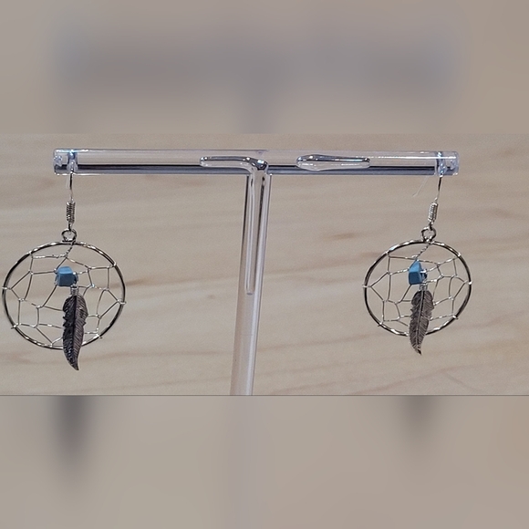 Dream Catcher Earrings - Sterling Silver - Picture 7 of 10